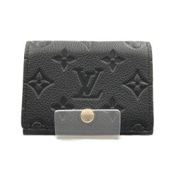 〇〇 LOUIS VUITTON ルイヴィトン モノグラム アンプラント アンヴェロップ カルト ドゥ ヴィジット カードケース M58456 ブラック Bランク