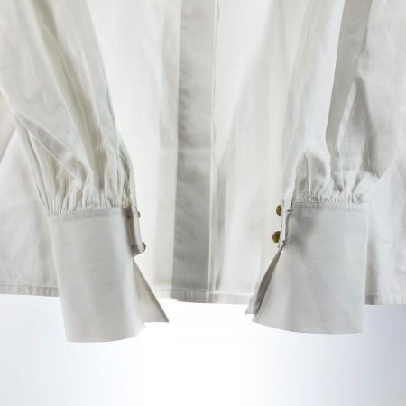  Christian Dior クリスチャンディオール レディース シャツ 刺繍 サイズM ホワイト