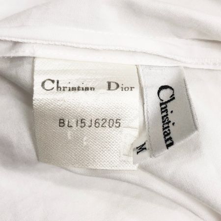  Christian Dior クリスチャンディオール レディース シャツ 刺繍 サイズM ホワイト