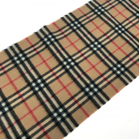  BURBERRY LONDON バーバリーロンドン マフラー チェック 50%カシミヤ 50%ウール  ベージュ