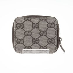 〇〇 GUCCI グッチ GGキャンバス コインケース 03004161578 ベージュ Cランク