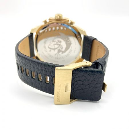  DIESEL ディーゼル MEGA CHIEF メガチーフ クォーツ腕時計 DZ4344 ゴールド x ブラック