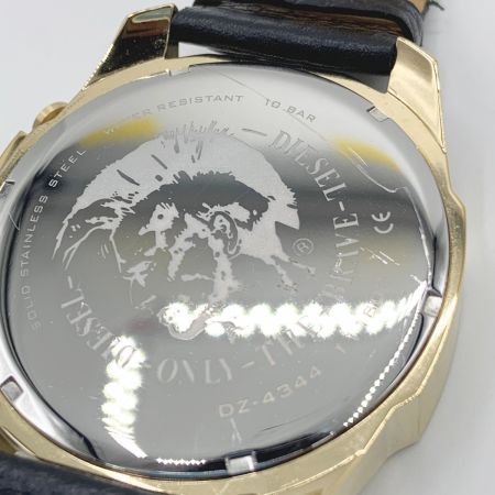  DIESEL ディーゼル MEGA CHIEF メガチーフ クォーツ腕時計 DZ4344 ゴールド x ブラック