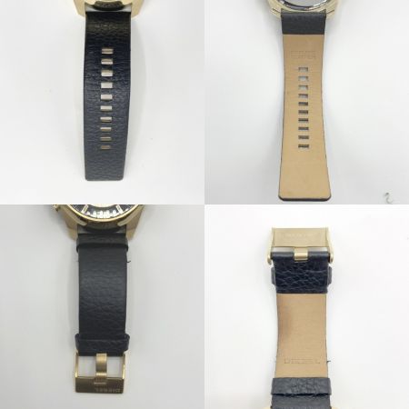  DIESEL ディーゼル MEGA CHIEF メガチーフ クォーツ腕時計 DZ4344 ゴールド x ブラック