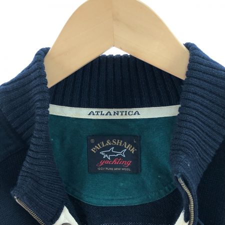  PAUL&SHARK メンズ ニットジャケット サイズL ネイビー