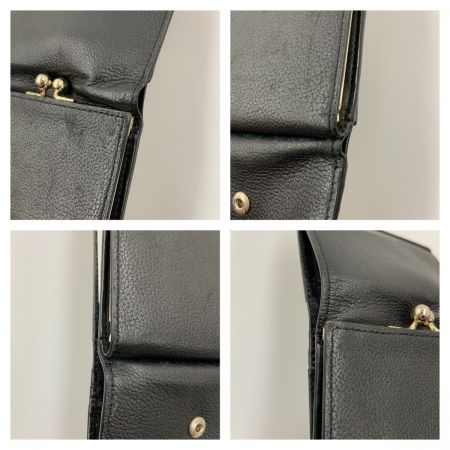  Paul Smith ポールスミス レイヤードストライプ がま口 三つ折り財布  BPW144 ブラック