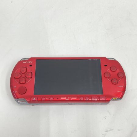  SONY ソニー PlayStation Portable 動作品 PSP3000 レッド 本体のみ バッテリ無 