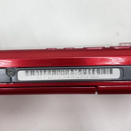  SONY ソニー PlayStation Portable 動作品 PSP3000 レッド 本体のみ バッテリ無 