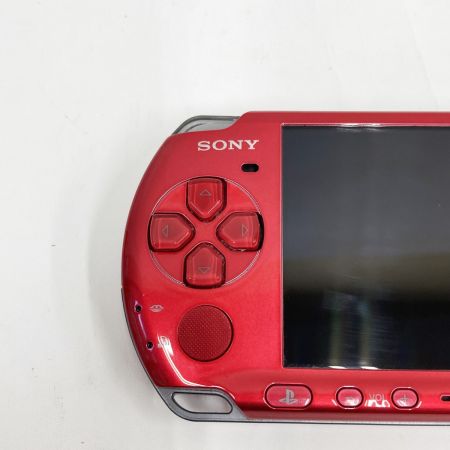  SONY ソニー PlayStation Portable 動作品 PSP3000 レッド 本体のみ バッテリ無 