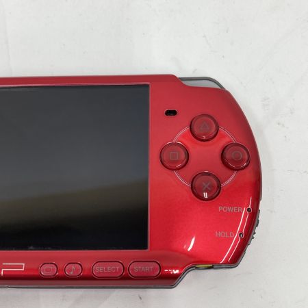  SONY ソニー PlayStation Portable 動作品 PSP3000 レッド 本体のみ バッテリ無 