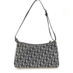 〇〇 Christian Dior クリスチャンディオール トロッター ハンドバッグ ポーチ ベージュ x ブラック Bランク