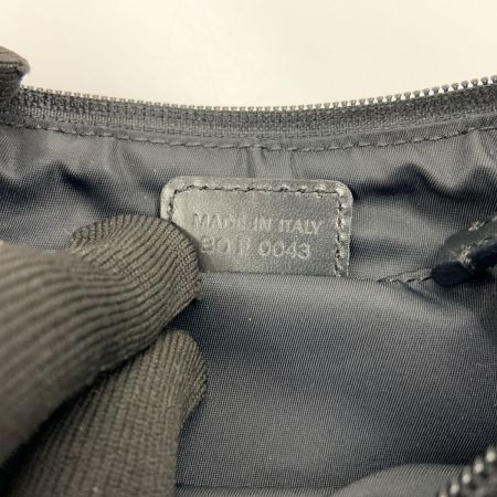  Christian Dior クリスチャンディオール トロッター ハンドバッグ ポーチ ベージュ x ブラック