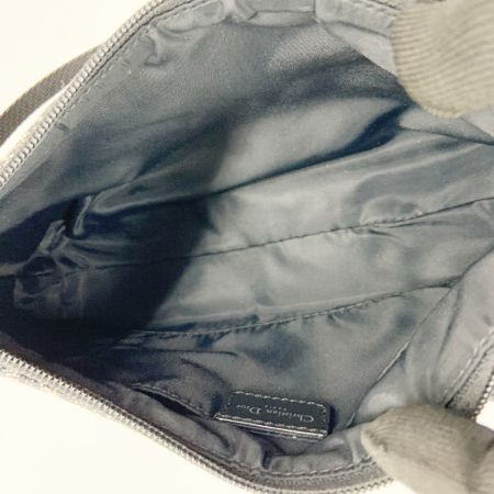  Christian Dior クリスチャンディオール トロッター ハンドバッグ ポーチ ベージュ x ブラック