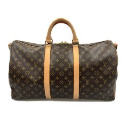 〇〇 LOUIS VUITTON ルイヴィトン モノグラム キーポル50 ボストンバッグ M41426 ブラウン Bランク