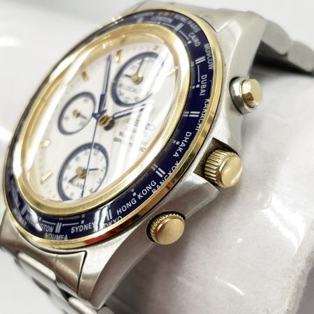  SEIKO セイコー メンズ 腕時計 World Timer SPORTS 150 5T52-6A5A