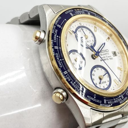  SEIKO セイコー メンズ 腕時計 World Timer SPORTS 150 5T52-6A5A