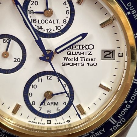  SEIKO セイコー メンズ 腕時計 World Timer SPORTS 150 5T52-6A5A
