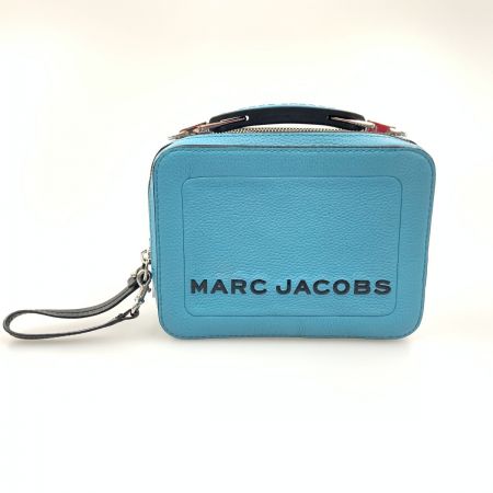  MARC JACOBS マークジェイコブス ザ ボックス レザー クロスボディー ウィンディブルー ショルダー バッグ M0015088 ブルー