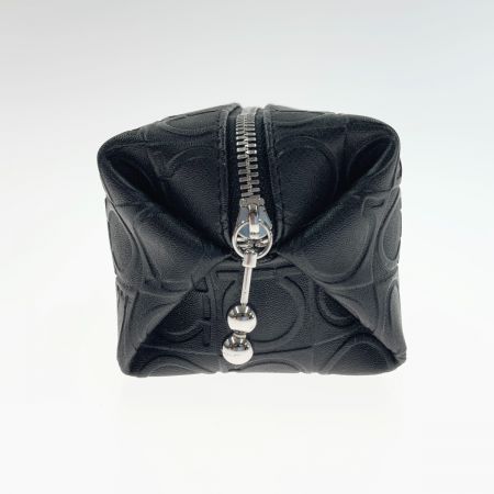  Ferragamo フェラガモ ガンチーニ ポーチ バニティ ブラック