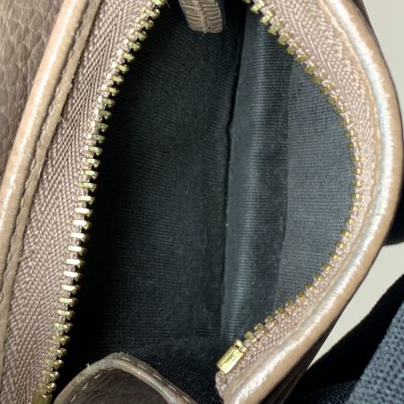  GUCCI グッチ GGスプリーム ダブルGカードケースウォレット ミニウォレット 二つ折り財布 658610 ピンク x ベージュ