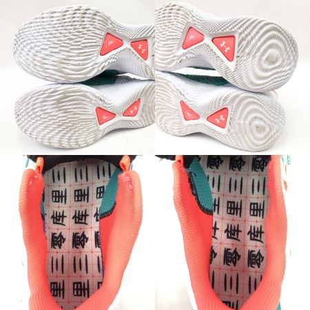  UNDER ARMOUR アンダーアーマー メンズ スニーカー サイズ25.5cm 3026091-116 グリーン×ホワイト