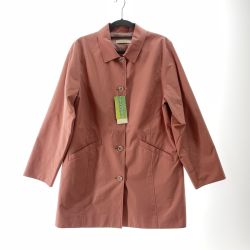 〇〇 CROCODILE クロコダイル レディース トレンチコート サイズL ピンク Sランク