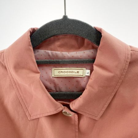  CROCODILE クロコダイル レディース トレンチコート サイズL ピンク