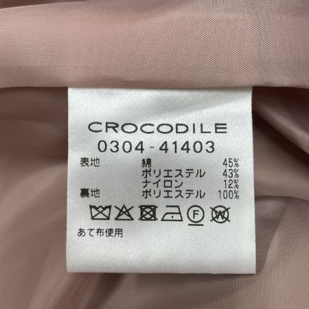  CROCODILE クロコダイル レディース トレンチコート サイズL ピンク