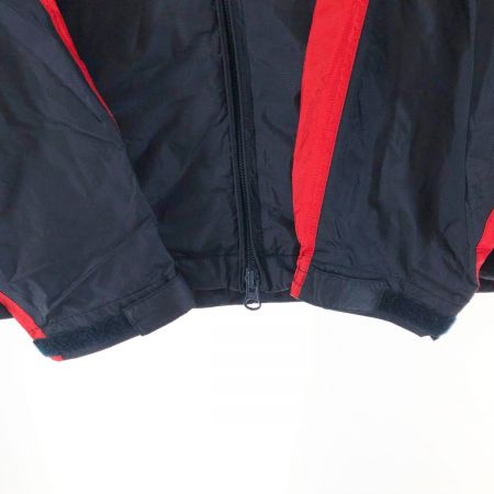  PEARLY GATES パーリーゲイツ スポーツ ゴルフ レディース レインウエア 上下セット サイズO 053-988812 ネイビー x レッド