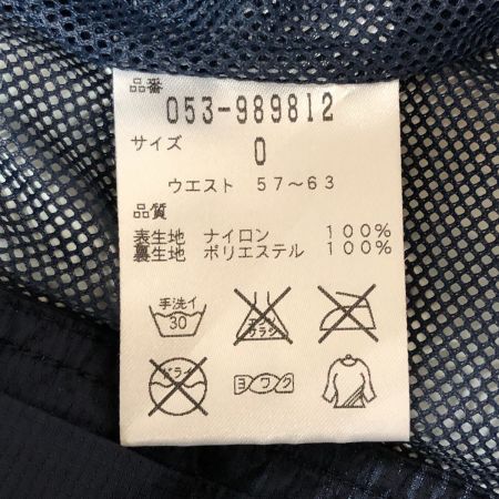  PEARLY GATES パーリーゲイツ スポーツ ゴルフ レディース レインウエア 上下セット サイズO 053-988812 ネイビー x レッド