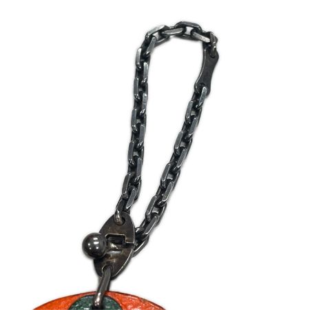  HERMES エルメス キーホルダー フルーツチャーム オレンジ