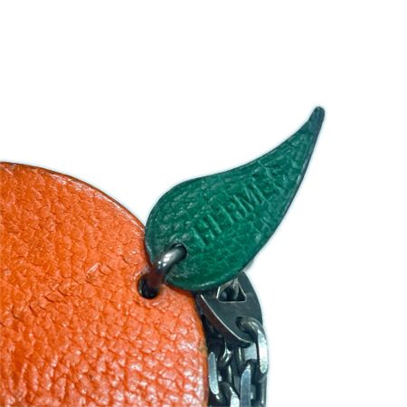  HERMES エルメス キーホルダー フルーツチャーム オレンジ