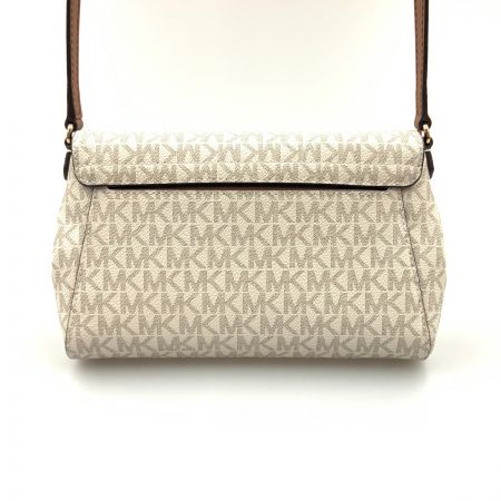  MICHAEL KORS マイケルコース ショルダーバッグ ウォレットバッグ ホワイト x ブラウン