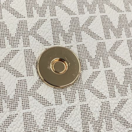  MICHAEL KORS マイケルコース ショルダーバッグ ウォレットバッグ ホワイト x ブラウン
