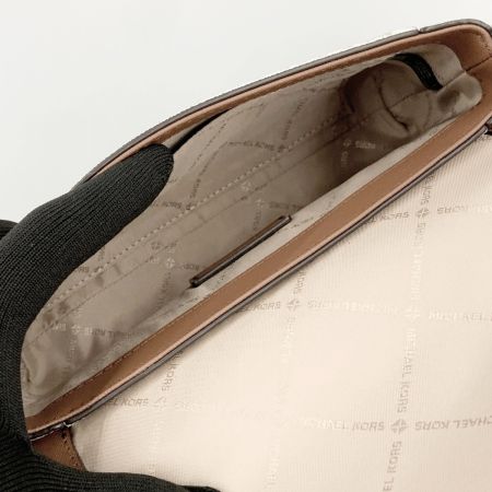  MICHAEL KORS マイケルコース ショルダーバッグ ウォレットバッグ ホワイト x ブラウン