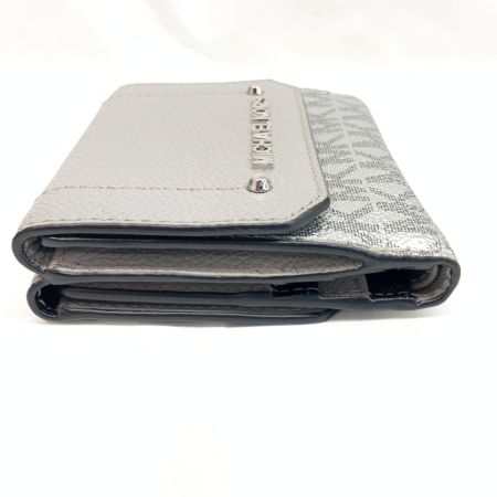  MICHAEL KORS マイケルコース MK シグネチャー三つ折り財布  グレー