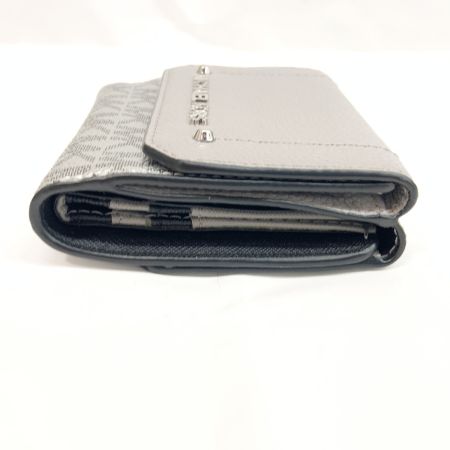  MICHAEL KORS マイケルコース MK シグネチャー三つ折り財布  グレー