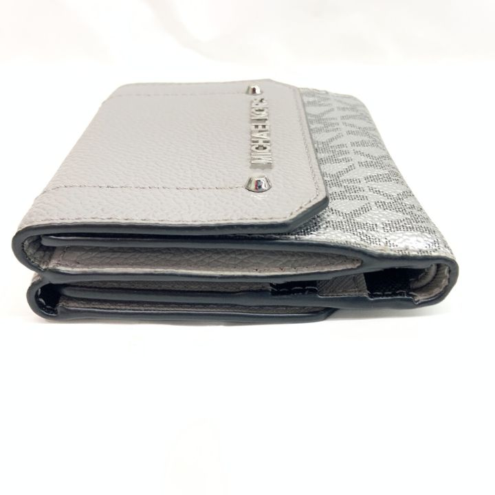 MICHAEL KORS マイケルコース MK シグネチャー三つ折り財布 グレー