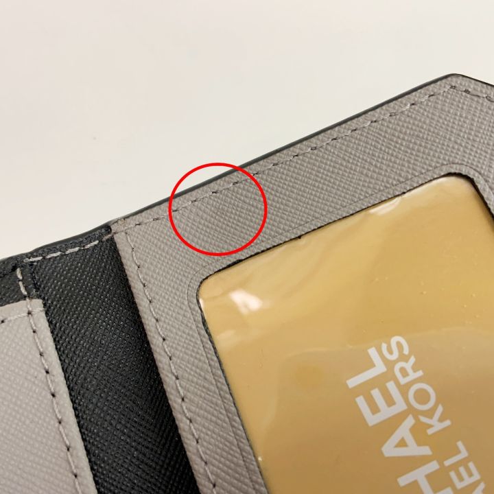 MICHAEL KORS マイケルコース MK シグネチャー三つ折り財布 グレー