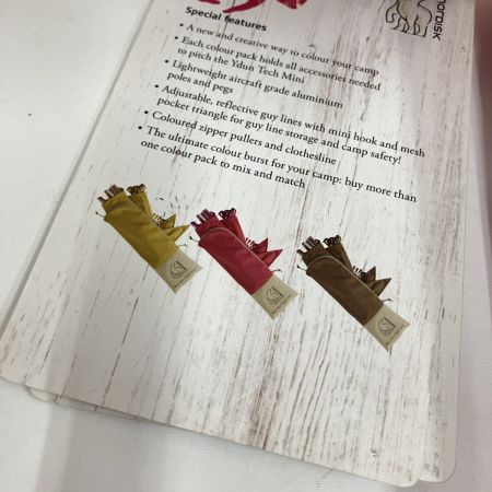  Nordisk Ydun Tech Mini ポールセット チェリー 148053 未使用品