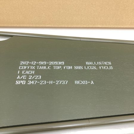  BALLISTICS SBS TABLE TOP COFFIN OD×OD アウトドア テーブル BAA-2310 未使用品