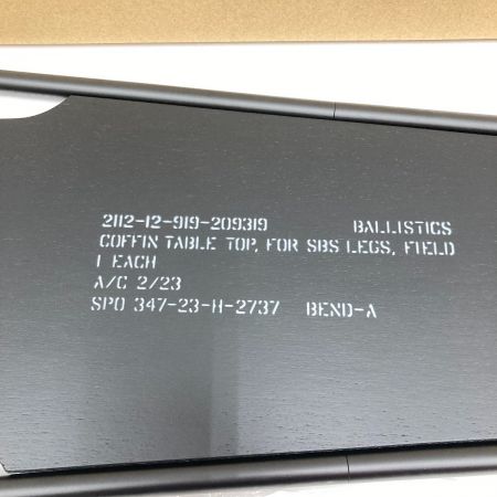  BALLISTICS SBS TABLE TOP COFFIN BK×BK アウトドア テーブル BAA-2310 未使用品