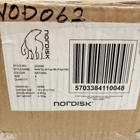  Nordisk Kari 8 Basic Cotton Tarp カリ8 ベーシック コットン タープ 242040 未開封品