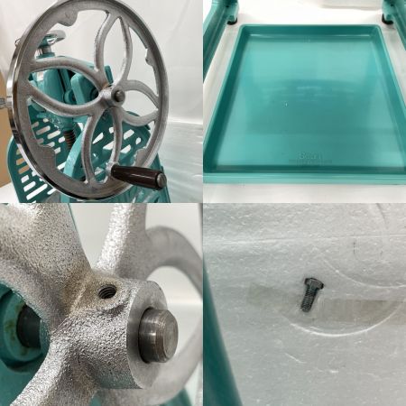  Swan スワン（池永鉄工） ブロック氷専用手動式氷削機 かき氷機 SI-3B スカイブルー