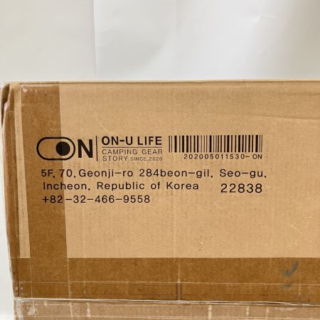  ON-U LIFE MY OWN Slide Table Wood Plate Set Black アウトドアテーブル 未使用品