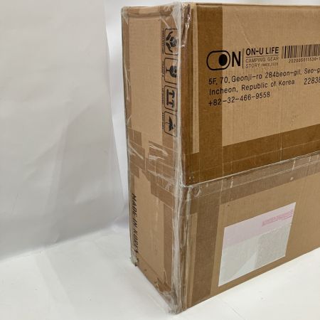  ON-U LIFE MY OWN Slide Table Wood Plate Set Black アウトドアテーブル 未使用品