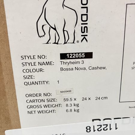  Nordisk ノルディスク Thrymheim 3 Square Tipi Tent テント 122055 未開封品
