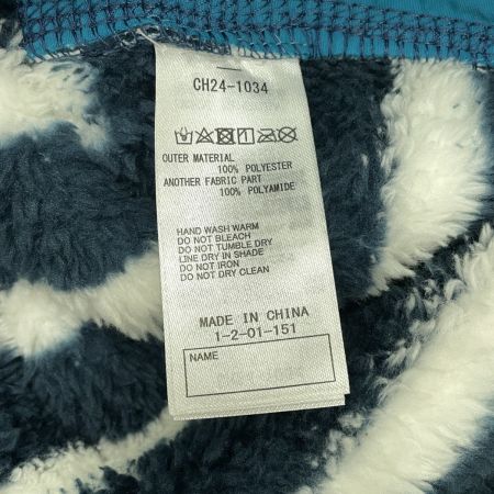  CHUMS チャムス Elmo Fleece Full Zip Parka サイズKids L CH24-1034-N081-05 ネイビー