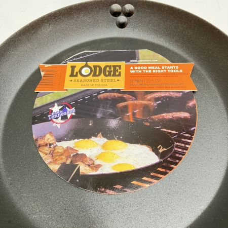  LODGE シーズンスチール スキレット 12インチ アウトドア BBQ用品 CRS12 未使用品