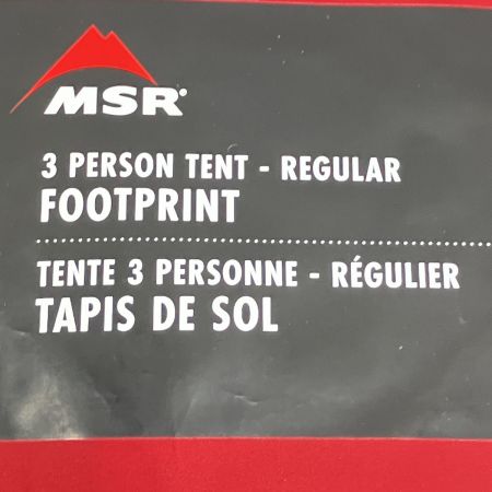  MSR エムエスアール ユニバーサルフットプリント 3パーソン レギュラーサイズ グランドシート 未使用品